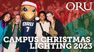 Video Thumbnail of a group of five students with Christmas sweaters on and amiling.